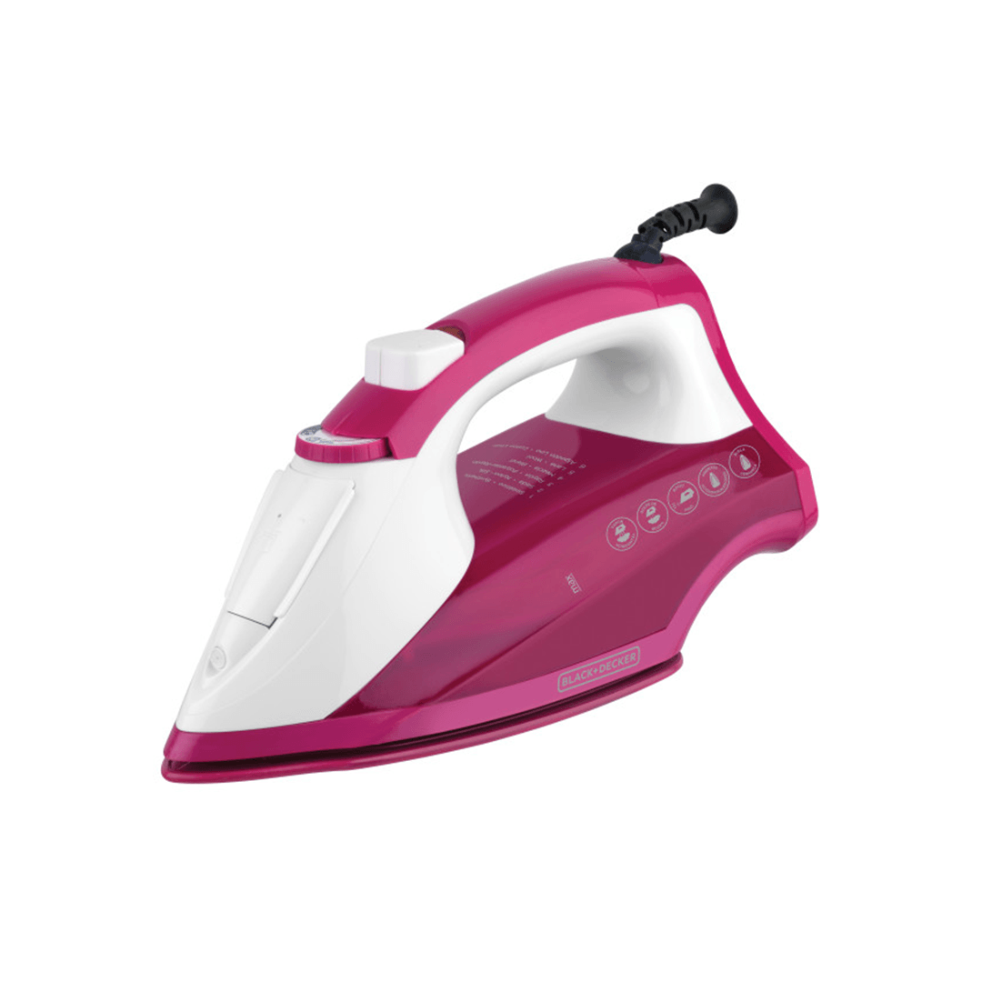 Plancha a vapor rosa Black & Decker IR1850